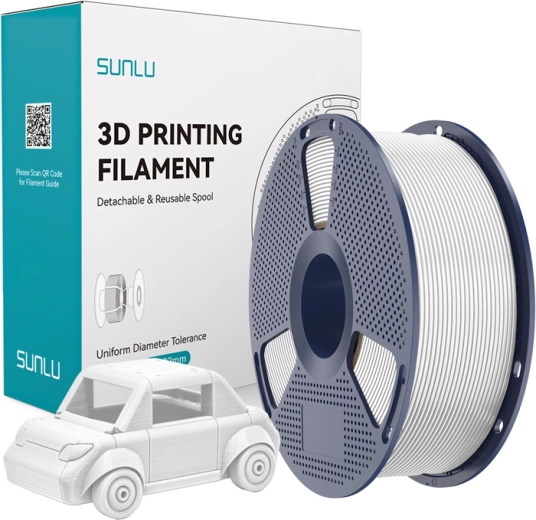 Filament Sunlu PETG bílý