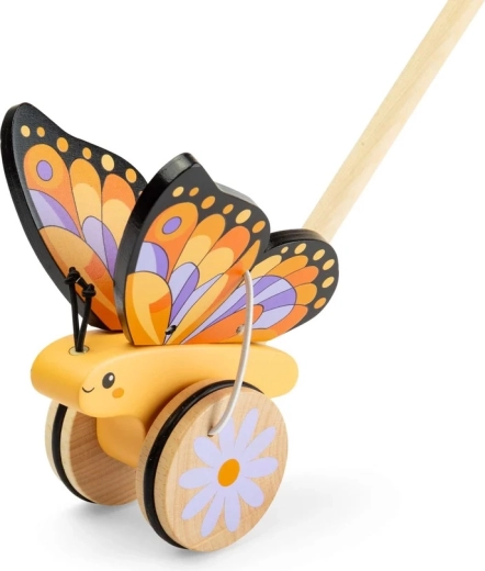 Bigjigs Toys dřevěný jezdík motýlek