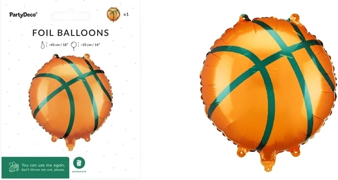 Fóliový balónek Basketbalový míč