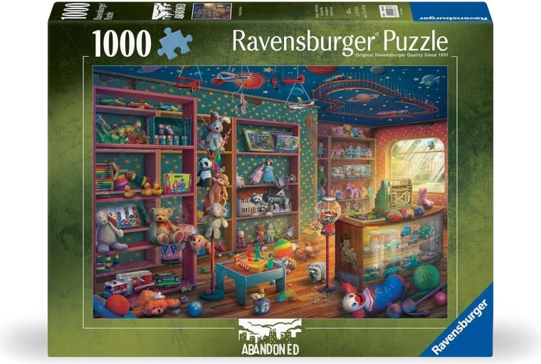 Ravensburger puzzle Abandoned: Opuštěné hračkářství 1000 dílků