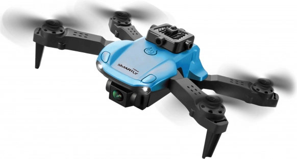 Mini skládací RC dron bez kamery SMARTLY, modrý