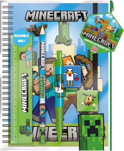 Minecraft školní set A5 v praktickém obalu