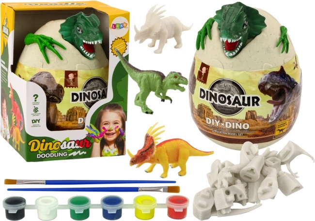 Jajko s dinosaury k malování zelené