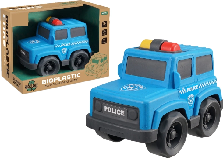 Bioplastové policejní auto 17 cm
