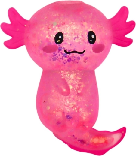 Roztomilý axolotl v různých barvách