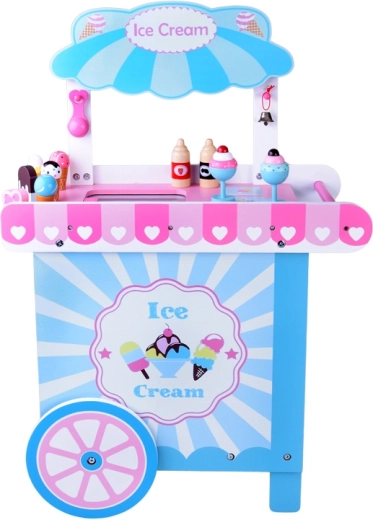 Pojízdný stánek s prostorným pultem