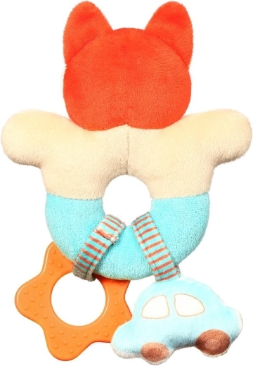 BabyOno chrastítko s kousátkem Bear béžové