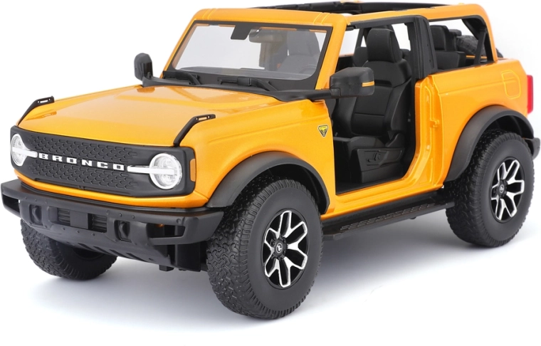 Maisto Ford Bronco Badlands oranžový model 1:18 bez dveří