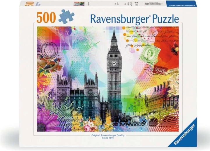 Ravensburger puzzle Pohlednice z Londýna 500 dílků