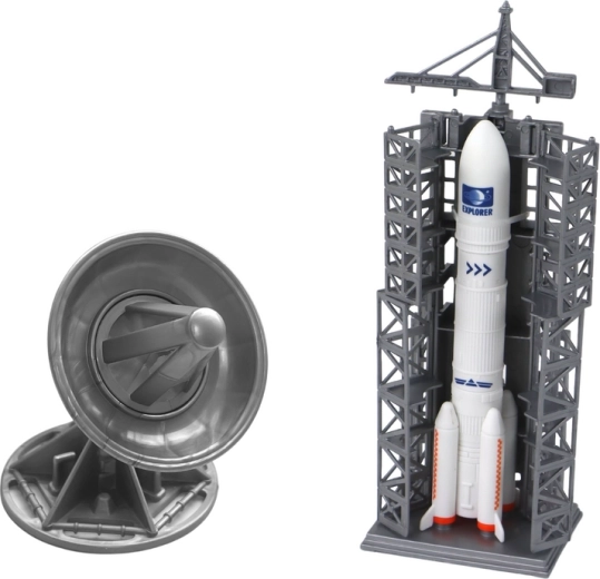 Realistická raketa se startovací základnou