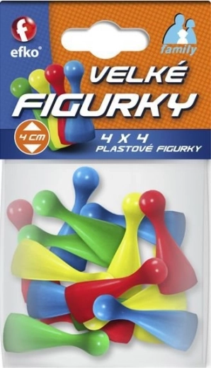 Efko family velké barevné figurky do společenských her 16 ks