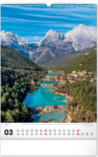 Velkoformátové fotografie vody po celý rok