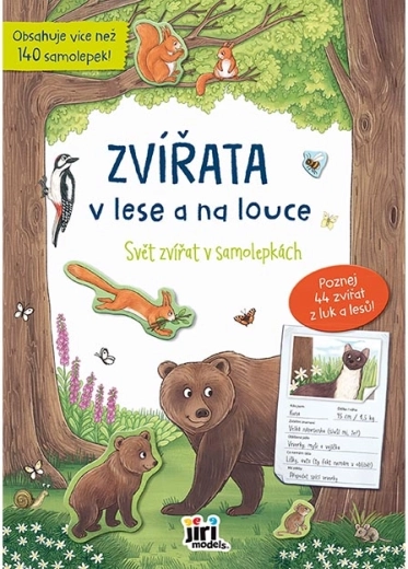 Svět zvířat v samolepkách: Zvířata v lese a na louce
