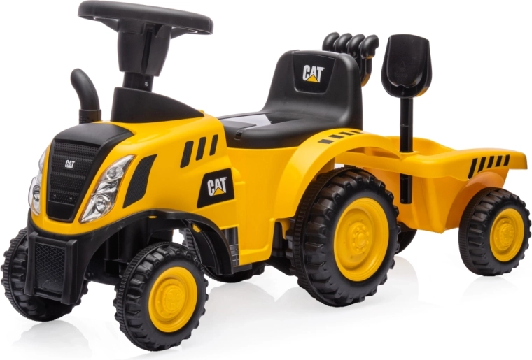 Milly Mally odrážedlo CAT traktor s přívěsem