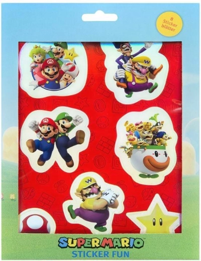 Sada samolepek Super Mario (8 archů)