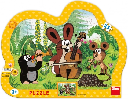 Dino puzzle Krtek muzikant
