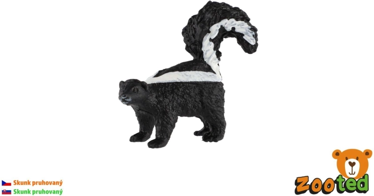 Figurka skunka pruhovaného Zooted 5 cm - 1 kus