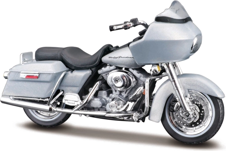 Maisto Harley-Davidson 2002 FLTR Road Glide metalická šedá 1:18