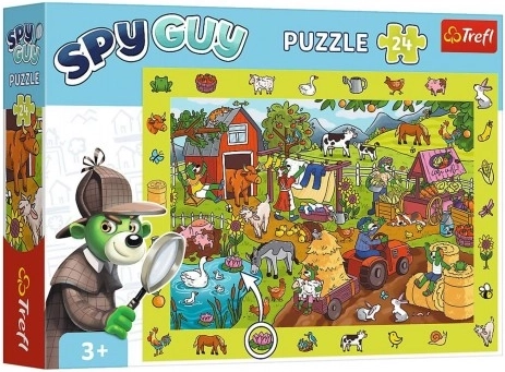 Pozorovací puzzle SPY GUY – farma, 24 dílků