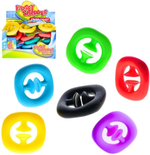 Fidget snapper antistresová hračka – 6 barev