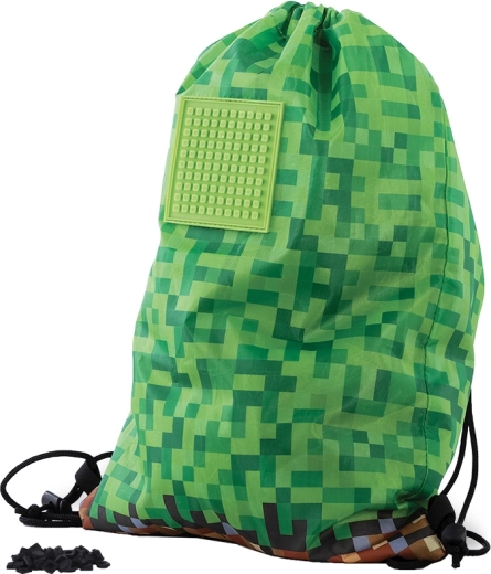 PIXIE CREW vak na záda Minecraft zeleno-hnědý