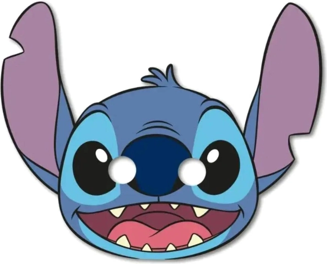 Karnevalová maska na obličej Stitch a Angel - sada 6 ks