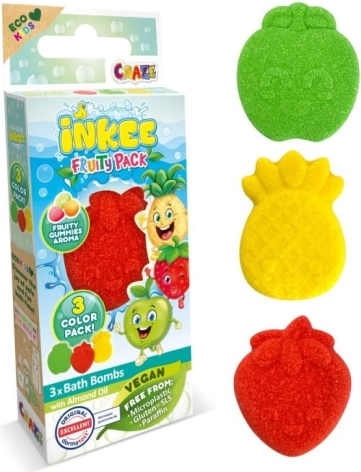 Inkee bomby do koupele mini balení ovocné variace