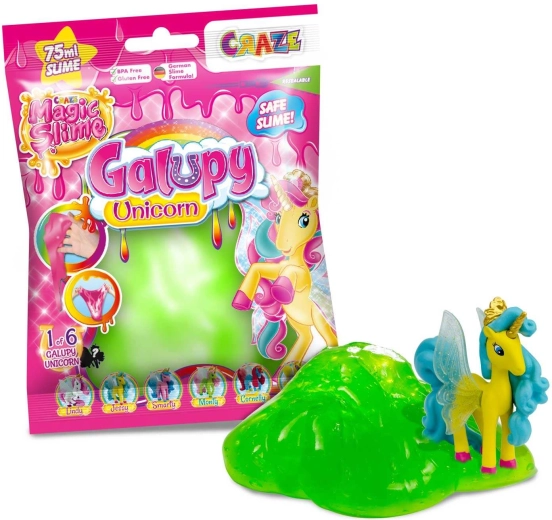 Craze magický sliz s překvapením Galupy Unicorn (mix barev) - 1 kus