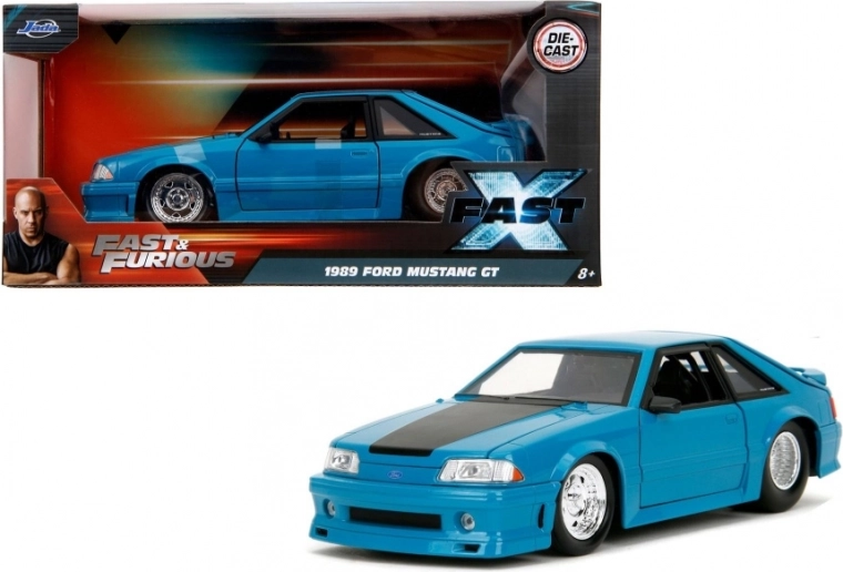 1989 ford mustang gt 1:24 od jada toys – fast & furious 10 licencovaný model