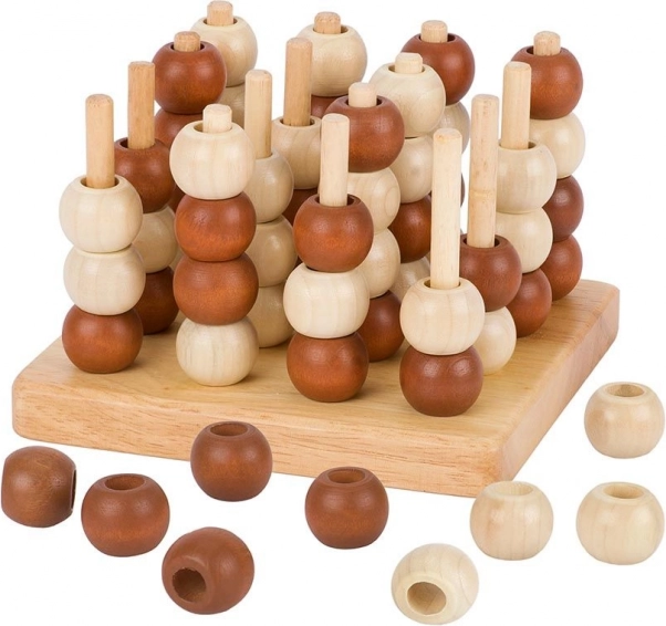 3D piškvorky Goki z přírodního dřeva