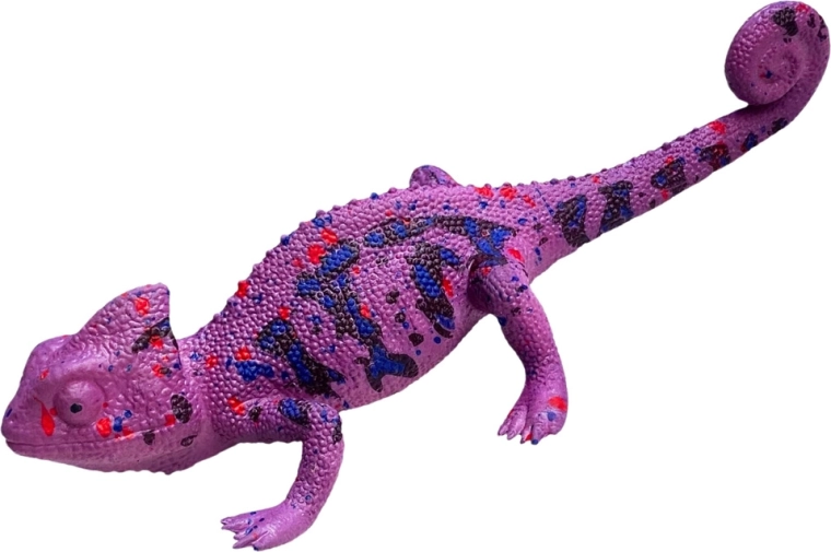 Realistické detaily chameleona