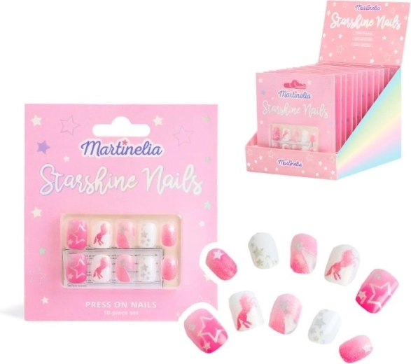 Nalepovací nehty Martinelia Starshine Unicorn - 1 kus