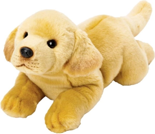 Plyšový pes Labrador v leže 38 cm