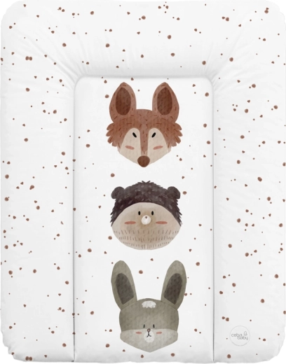 Ceba Baby měkká přebalovací podložka na komodu basic cute animals 50 × 70 cm