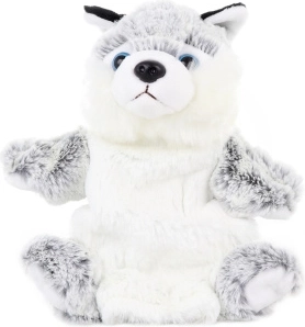 Plyšový maňásek pes husky 25 cm