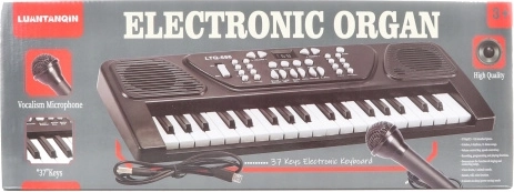 Dětské elektronické piano s 37 klávesami, mikrofonem a USB