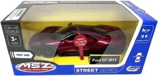 MSZ Ford GT 2017 červený model auta se světelnými a zvukovými efekty