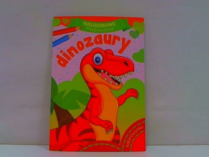 Maluszkowe malování: Dinosauři – omalovánky s pastelkami