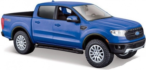 Model auta Ford Ranger 2019 modrý 1/27