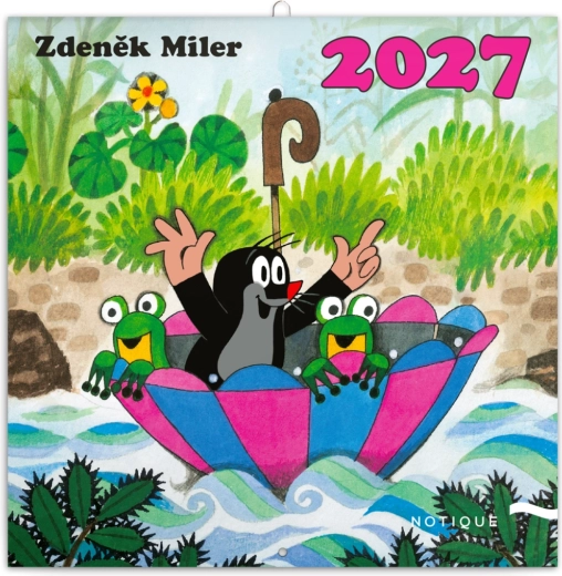 Notique poznámkový kalendář Krteček 2027 30 × 30 cm