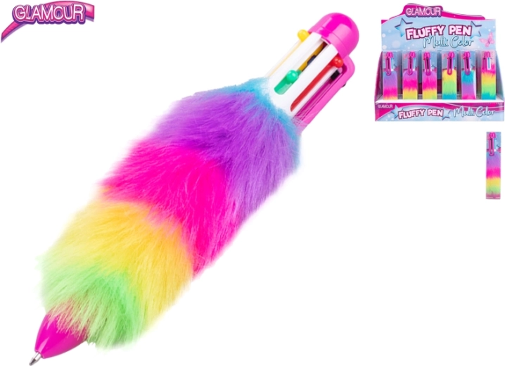 Sada chlupatých glamour propisek, 24 ks