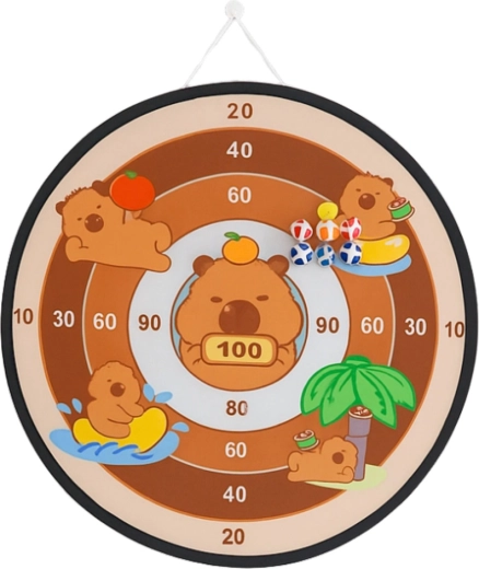 Velký terč 73,5 cm s roztomilými kapybarami