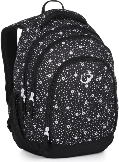 Bagmaster studentský batoh SUPERNOVA 24 A černo-bílý