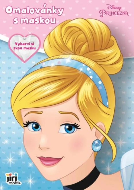 Jiri Models omalovánky s maskou k vybarvení Disney princezny