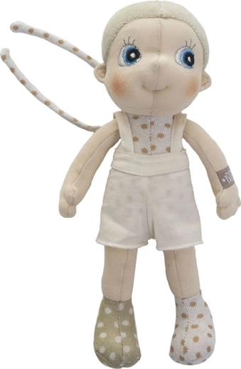 Rubens Barn EcoBuds Elm mini – měkká látková panenka z bio bavlny 23 cm