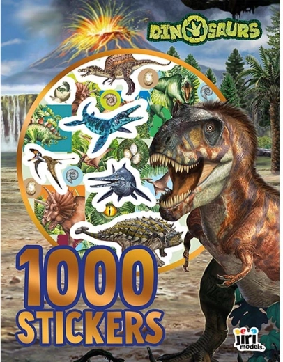 Sešit s 1000 samolepkami dinosauři