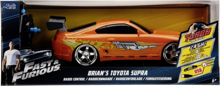 RC auto Toyota Supra Rychle a zběsile 1:16 s turbo funkcí