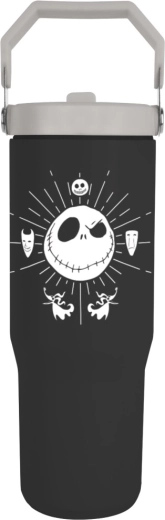 Cestovní termohrnek s uchem THE NIGHTMARE BEFORE CHRISTMAS, černý