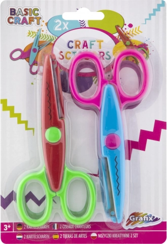 Dětské bezpečnostní nůžky s kulatou špičkou – sada 2 ks