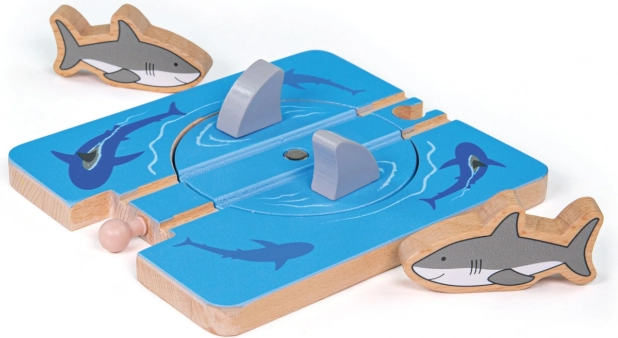 Bigjigs Rail vír se žraloky – dřevěné rozšíření vláčkodráhy